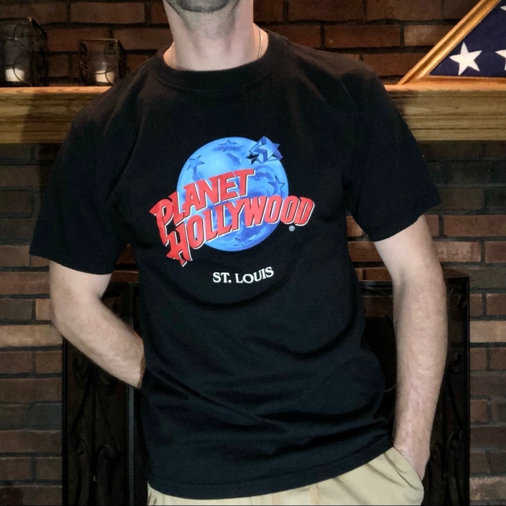 Vintage Black Planet Hollywood Short Sleeve Shirt